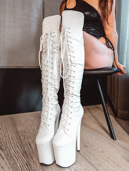 White Knight Thigh Highs